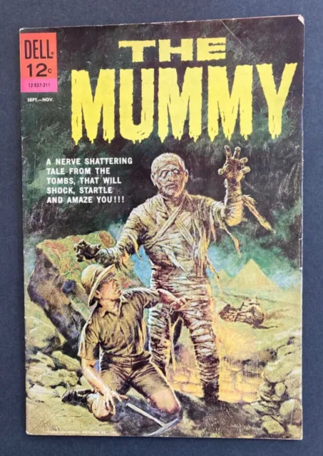Vintage Dell Comic, The Mummy, Sept-Nov 1962, 12-537-211, Horror Movie Classic!