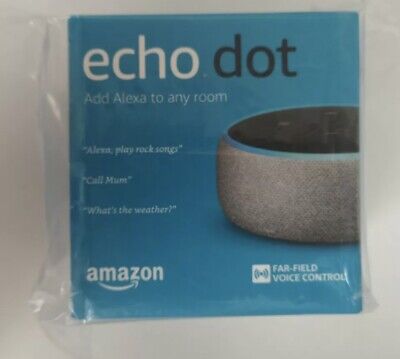 Amazon Enceinte Connectee Echo Dot Alexa 3eme Generation Intelligente Tissu Anthracite 