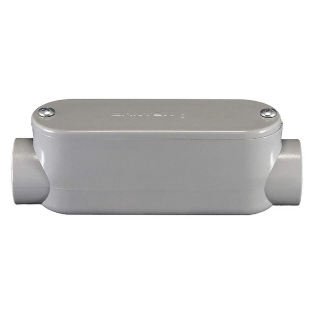 CANTEX 5133104 Conduit Outlet Body,PVC,Trd Sz 1 1/4in