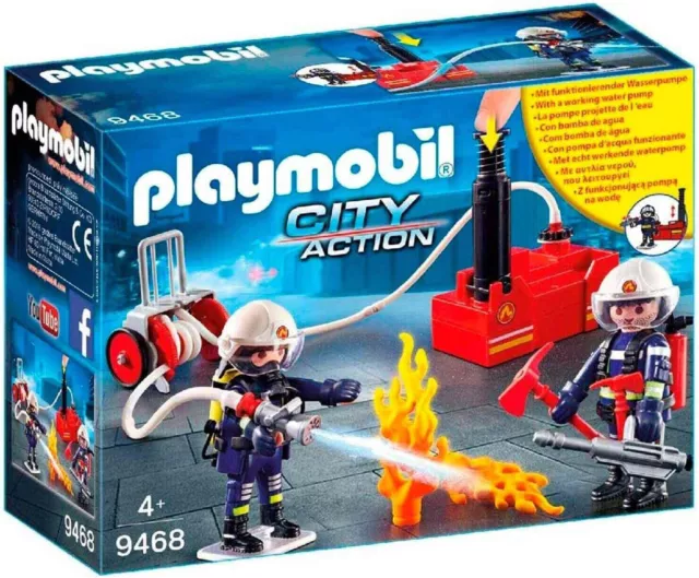 PLAYMOBIL®  City Action 9468 Feuerwehrmänner mit Löschpumpe  NEU / OVP