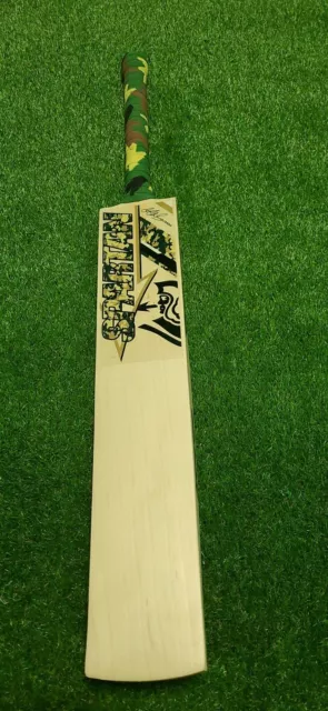 Spartan MSD Camo English Willow Cricket BAT. SH, Excellent bat, Thick edge 2