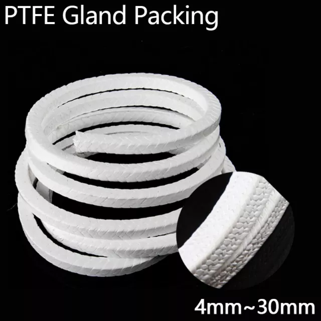PTFE GLAND PACKING Gland Packing Rope Shaft Seal Sealing Strip Width