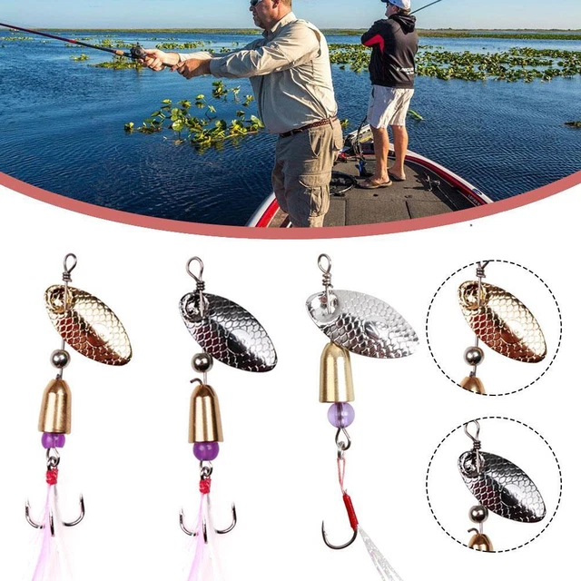 2pcs Fishing Lures Spinners Baits Spoon Set Trout Bass Tackle Hot R5