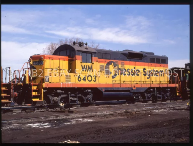 Wm Western Maryland 6403 Chessie Hagerstown Md Mittelformat Glasmontiert