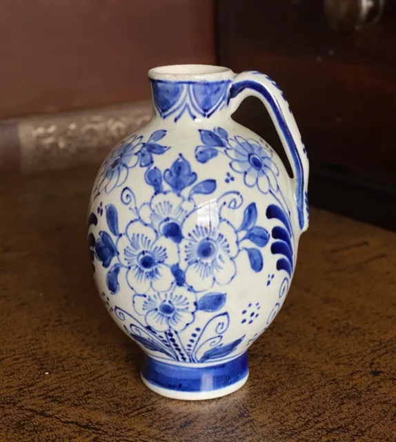 Vintage Delft kleiner Krugkrug | Royal Delft Porceleyne Fles 3" Milchkännchen 1959