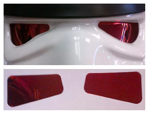 Mirror Film Lenses in Colour RED for Star Wars Stormtrooper Costume Helmets