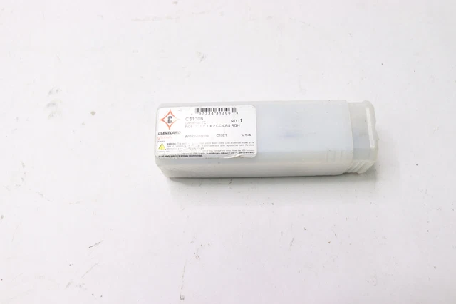 Cleveland Cobalt Roughing Square End Mill Bit 1" x 2" OAL C31306