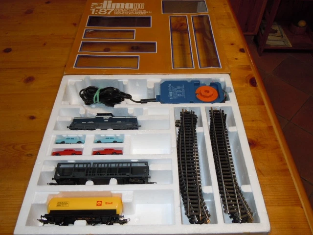 Train Lima Crick échelle HO (1/87) - Set Mécanique Avec Loco Et Wagons Pepsi Cola - Neuf En Boîte