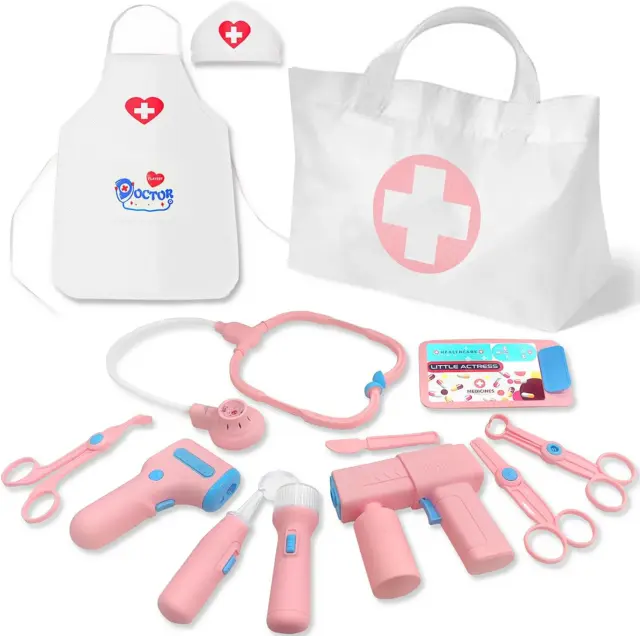 Doctor Nurse Dentist Role Kit For Kids Boys Girls Medical Pretend Play Toys  Gift
