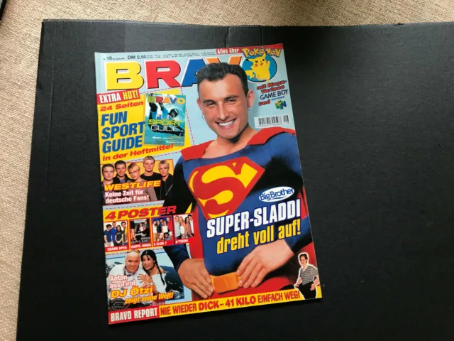 " Bravo " Nr. 18/2000 komplett mit allen 4  Poster super ohne Sport Guide