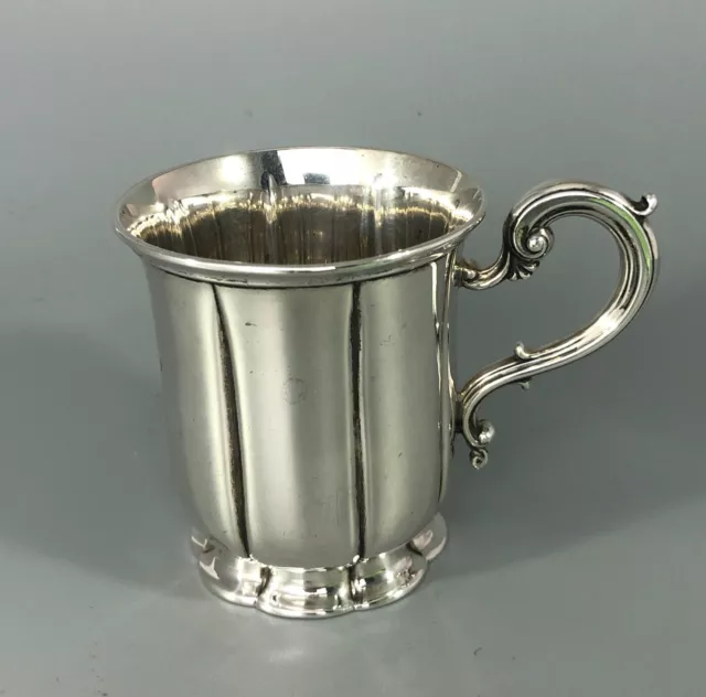 Victorian Silver Christening Mug Barnards London 1856 135g AEEZX