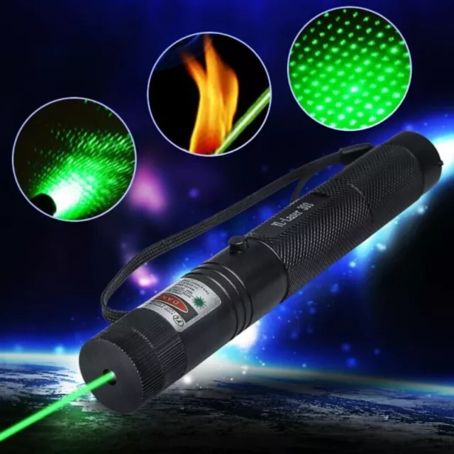 1000m Strong Beam Green Laser Pointer Pen 532nm Lazer Torch Battery Operated 2