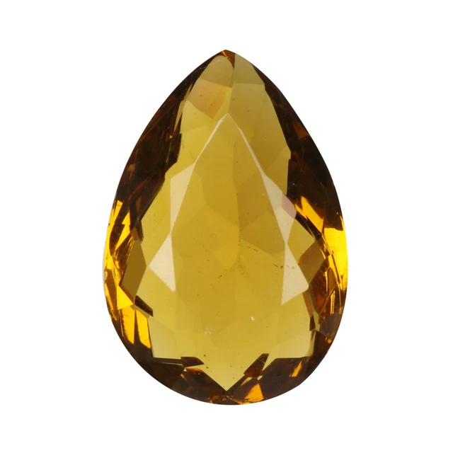 Hydrothermal Marron 55 Carat Labo Synthétique Topaze Poire Long Forme pour Gros
