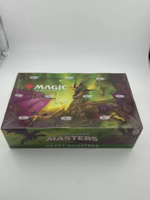 Magic the Gathering Commander Masters Draft Booster Box MTG NEW