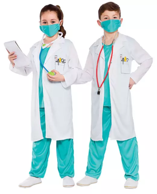 Hôpital Docteur Er Gommages Uniforme Infirmière Garçon Fille Déguisement Enfant