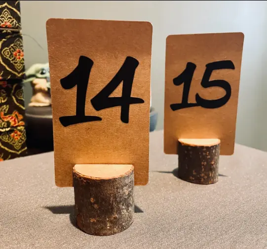 Wedding Table Number Holders - Rustic Mini Easels Table Decor