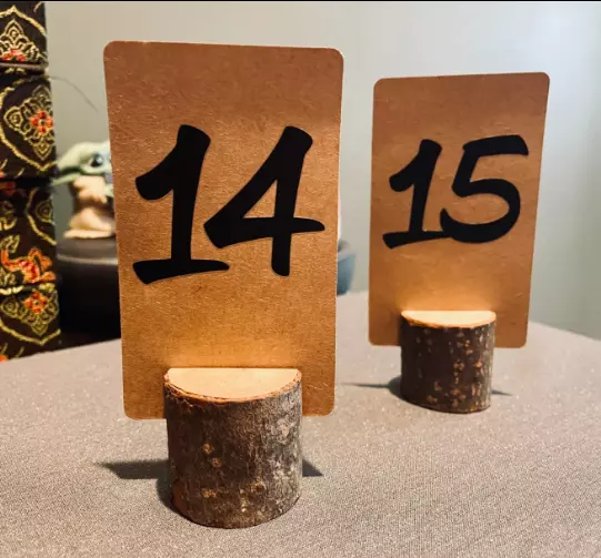 Tree table shop number holders