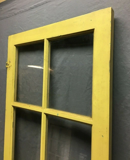Single VTG 8 Lite Casement Cabinet Cupboard Window Door Yellow 20x50 1029-21B 6