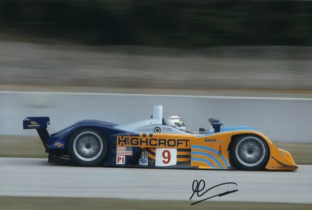 Le Mans Driver Andy Wallace Hand Signed Photo 12x8" Ae