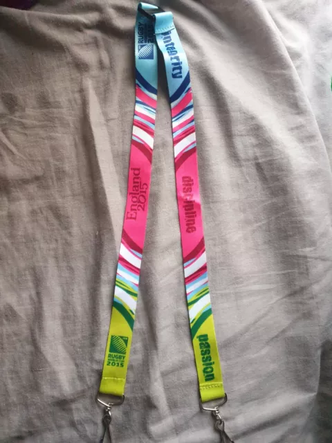 Rugby World Cup England 2015 Lanyard Sports Official Original Memorabilia