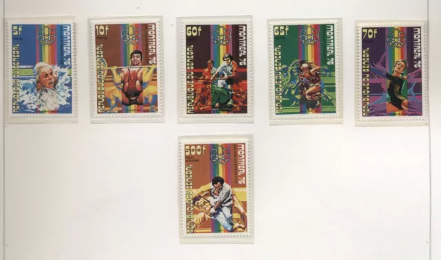 Senegal 1976 Olimpiadi di Montreal 2 serie cpl nuove integre MNH T585