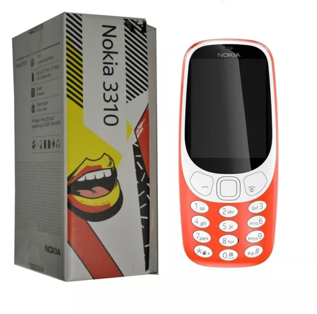 New Nokia 3310 (2017) TA-1030 Warm Red Unlocked Dual Sim Genuine UK Stock