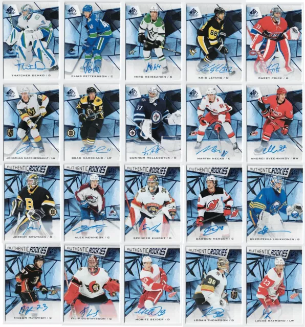 2021-22 SP Game-Used Stars & Authentic Rookies Blue Autograph Pick From List !!