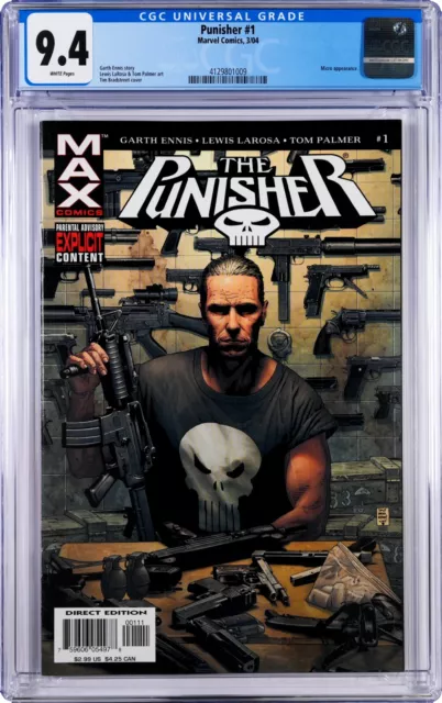 THE PUNISHER #1 CGC 9.4 NM 2004 COMPLETE GARTH ENNIS RUN Huge Lot of 188 Issues!