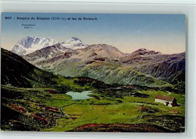 11061850 - Simplon et lac de Rotelsch Fletschhorn Wallis / Valais VS