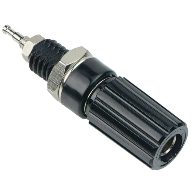 Black 4mm Binding Post Socket Test Connector 10A SCI R1-09