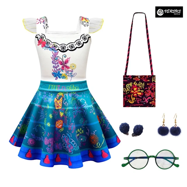 Simile Mirabel Costume Carnevale Encanto Bambina Gonna Cosplay Dress ENCAN08