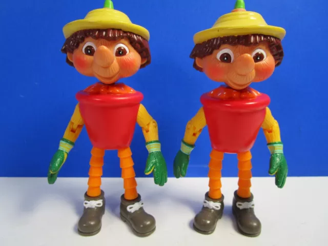 BILL AND BEN THE FLOWER POT MEN ACTION FIGURE 5.5" toy TV SHOW 2002 mcdonalds