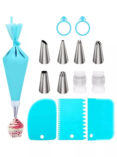 * Kit Pasticceria 14 Pezzi Professionale - Sac A Poche, Beccucci, Spatole!!!! *