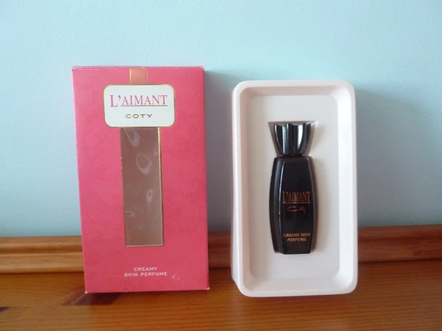 VINTAGE COTY L'AIMANT Creamy Skin Perfume 15ml New Unused With Box - Main Image
