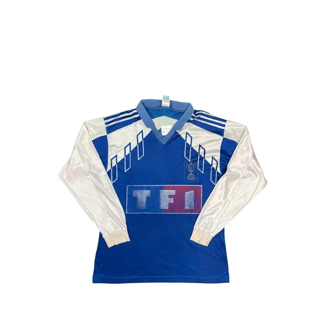 Adidas Maillot Football Rétro Coupe De France Tf1 N°11 Années 1990