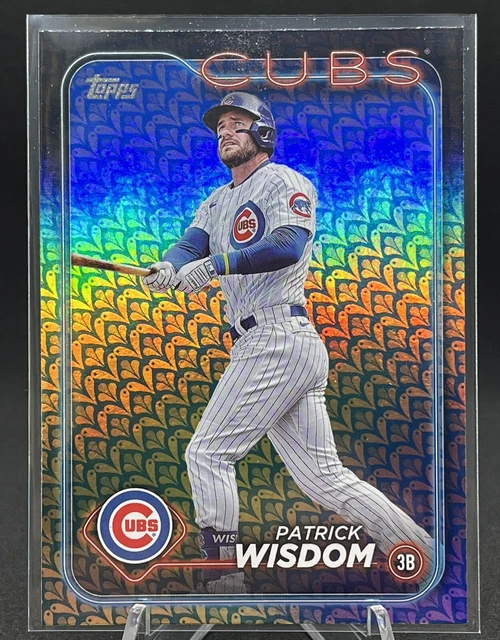 2024 TOPPS SERIES 1 Holiday Foil Patrick Wisdom 328 Chicago Cubs EUR 3