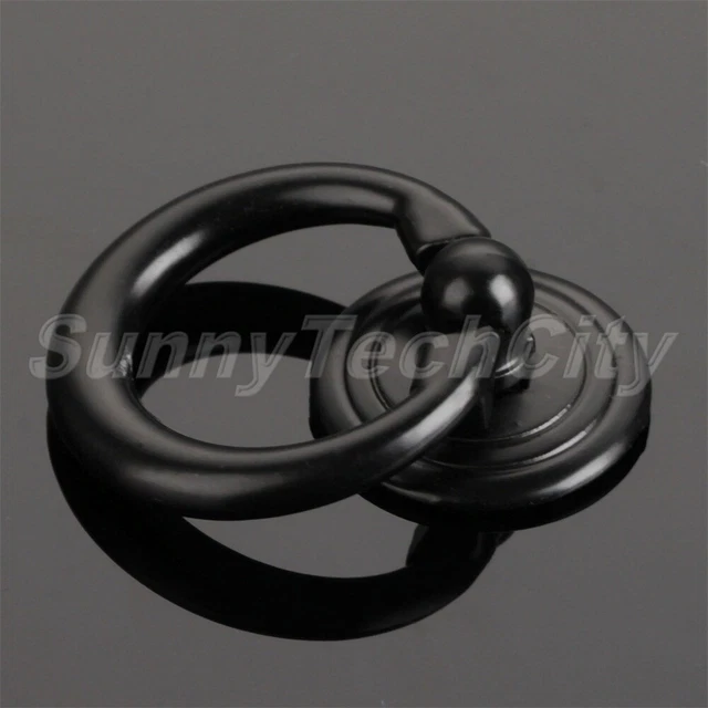 5x Retro Cabinet Knobs Drawer Dresser Cupboard Pull Rings Closet Door Handles
