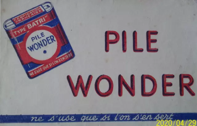 2023 - Buvard – WONDER – Ne s’use que si l’on s’en sert