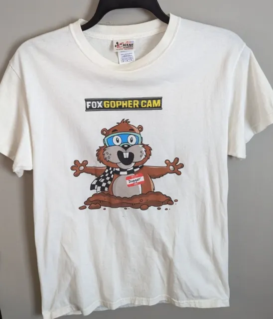 Y2K Nascar Chase Authentics Fox Gopher Cam T-shirt size medium