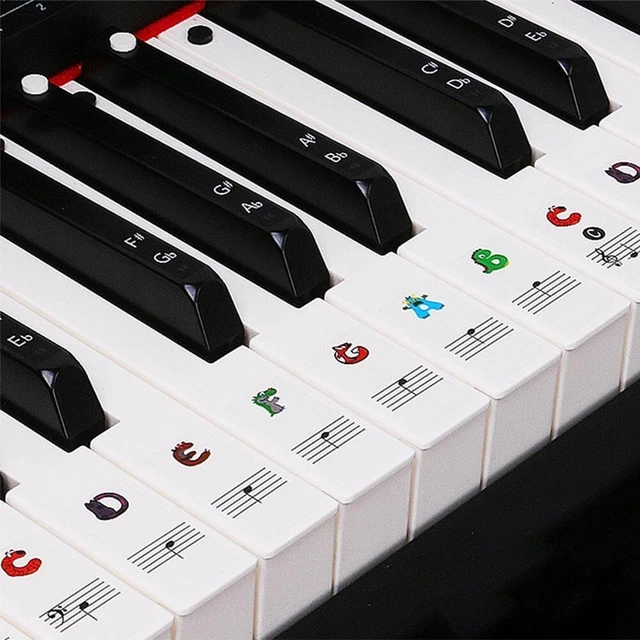 Guide Apprentissage Piano Doremi - Clavier 3mm Avec Notes Et Cœur Pour Débutants