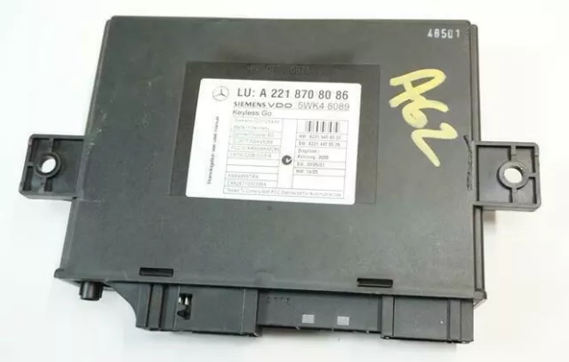 07-09 Mercedes W221 S-Class Keyless Go Entry Control Module 2218708086 Oem