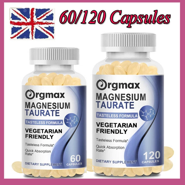 MAGNESIUM TAURATE CAPSULES 700mg For Muscle, Heart Health, Nervous