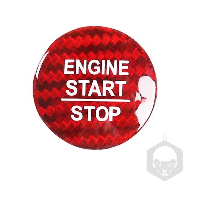 Adesivo Motore Auto Fibra di Carbone Start Stop Pulsante Accensione per Honda Civic 10 Accord B