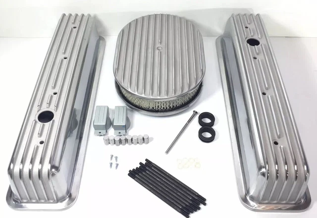 Juego De Tapas De Válvula Cortas Y Filtro De Aire 12" Para Chevy Vortec 5.0/5.7 350 (87-97)