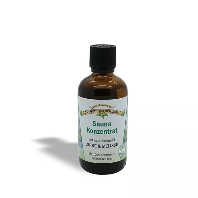 Sauna Konzentrat Zirbe & Melisse 100 ml - Saunaduft Aufgussmittel Saunaaufguss