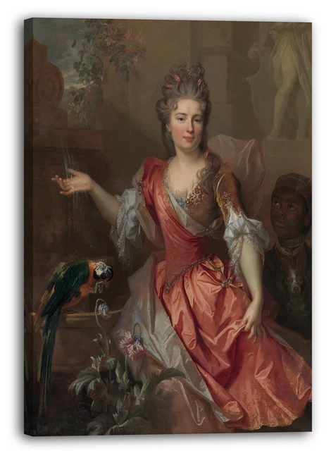 Tableau "Portrait D’une Femme" D’Adriaen Hanneman - Reproduction Sur Toile, Prêt à Accrocher - Neuf