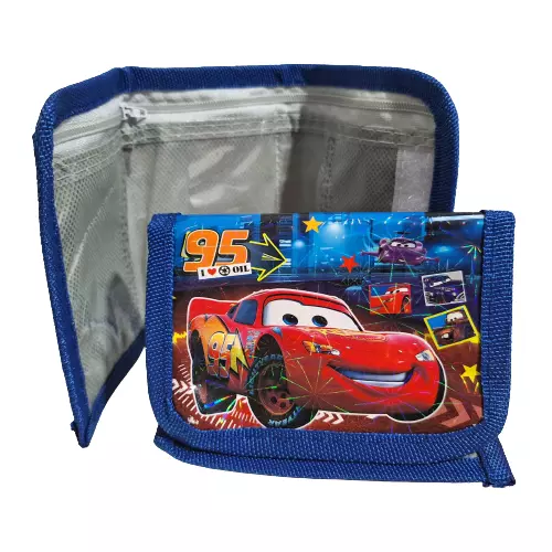 Kids Wallet Cars Lightning McQueen Blue 7 - Trifold