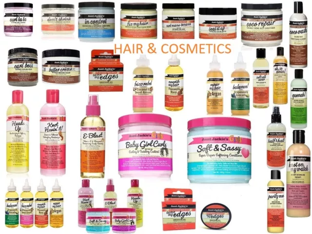 Aunt Jackie's Curls & Coils Moisturising Hair Care Styling Products (Full Range)