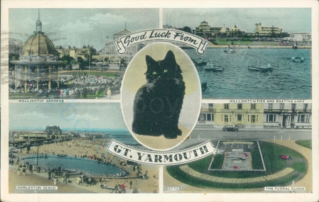 Great yarmouth 4 views c1955 Lansdowne posted