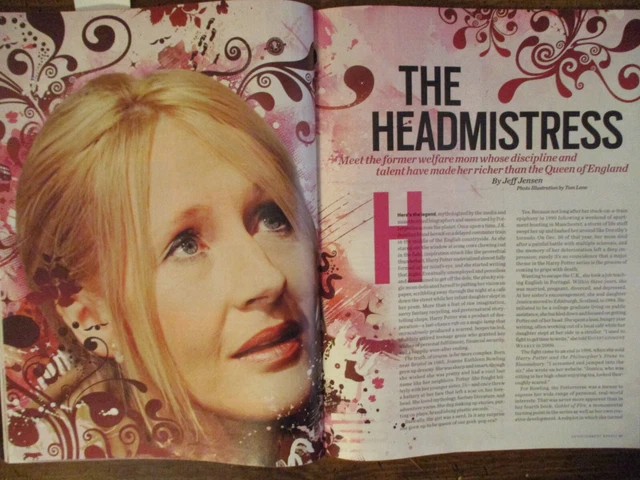 2007 Entertainment Mag(J K ROWLING/HARRY POTTER/ANTHONY BOURDAIN:NO RESERVATIONS